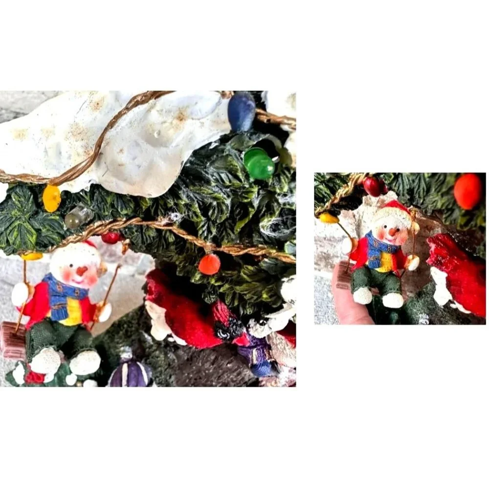 Vintage Holiday Collection Snowman Musical Lights   Music Tested Works C…